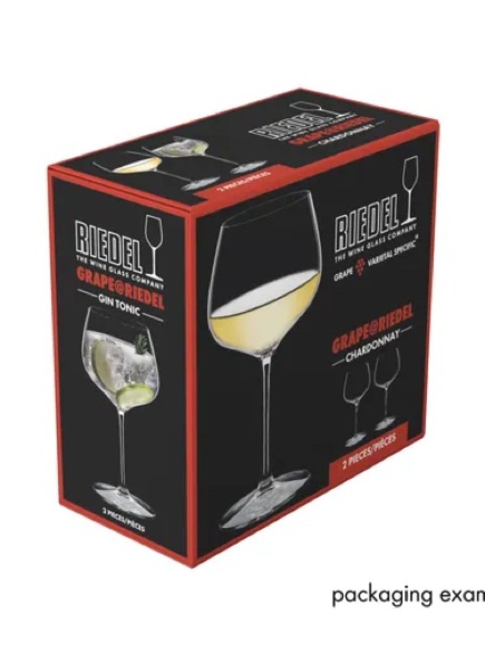 NWT NIB RIEDEL Chardonnay or Gin & Tonic Glasses 2 pcs Made in Germany Set NEW